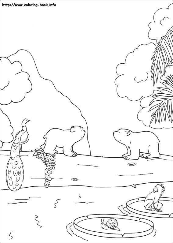 Little Polar Bear coloring picture